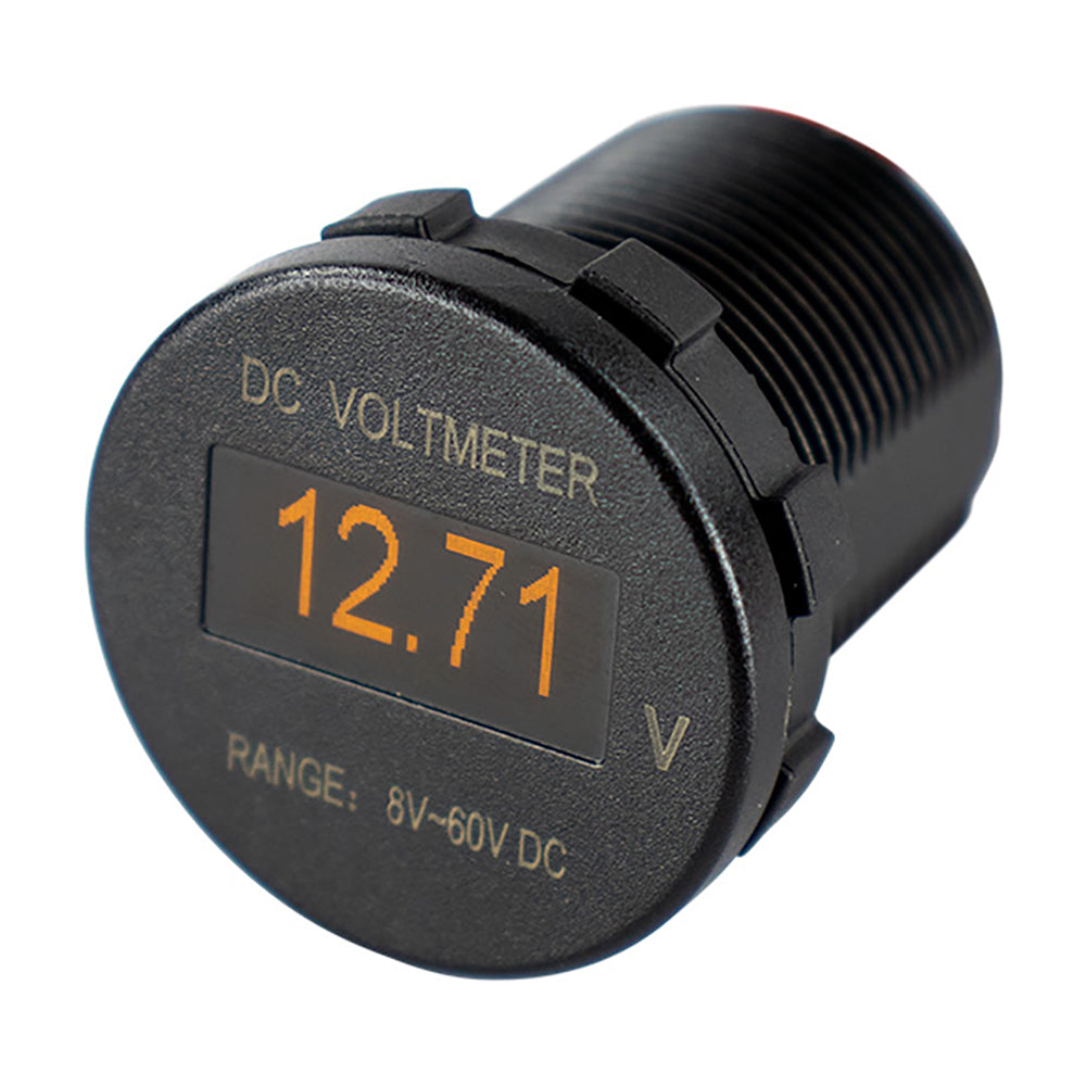 Sea-Dog OLED Voltmeter - Round - 421600-1
