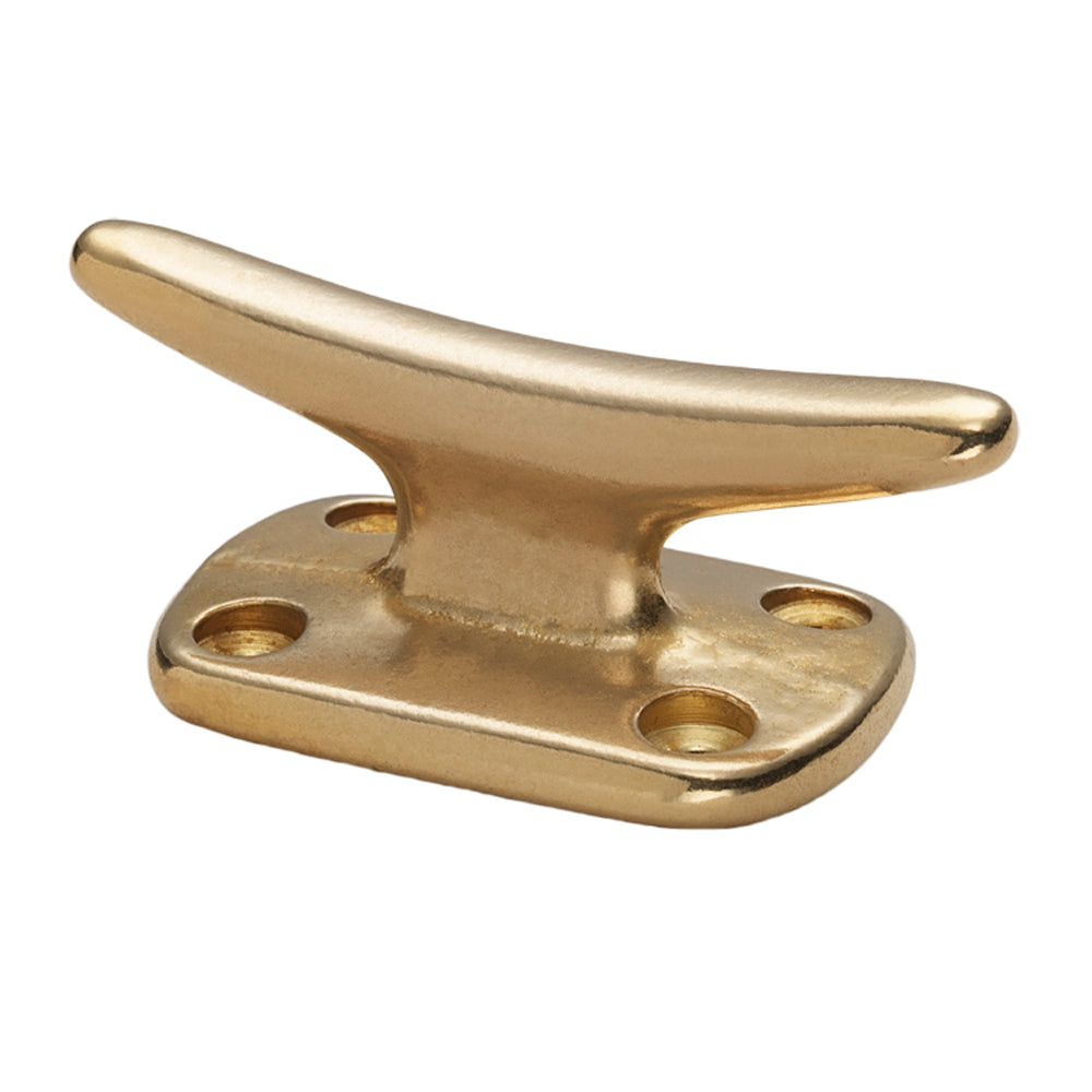 Whitecap Fender Cleat - Polished Brass - 2" - S-976BC