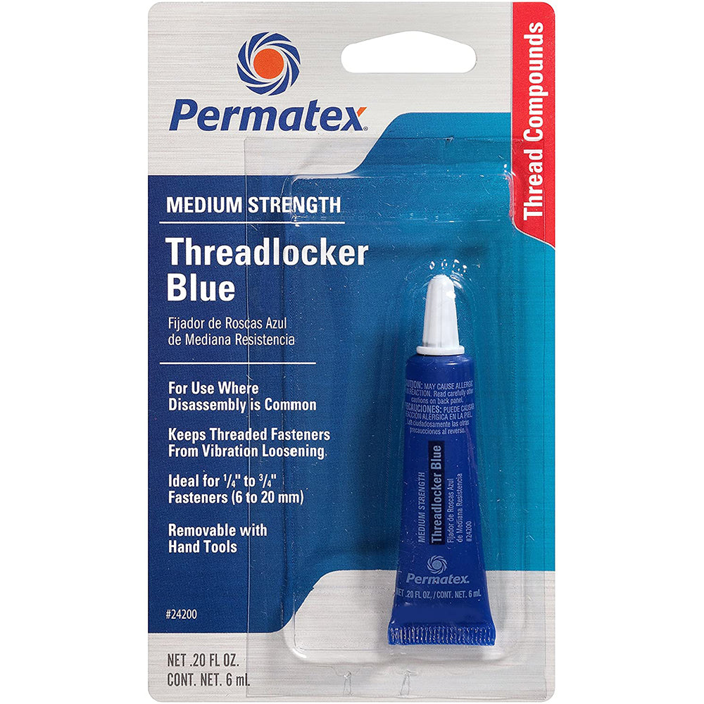Permatex Medium Strength Threadlocker Blue Tube - 6ml - 24200