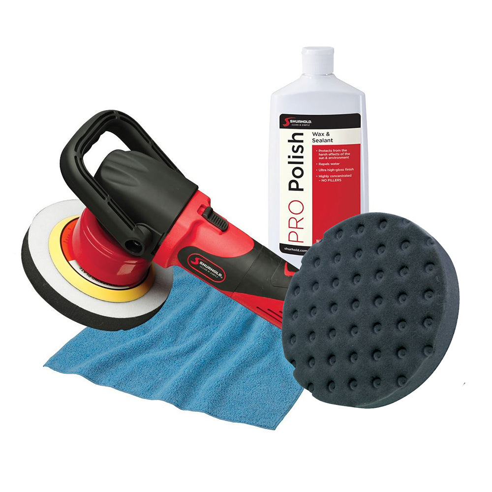 Shurhold Dual Action Polisher Start Kit w/Pro Polish, Pad & MicroFiber Towel - 3101