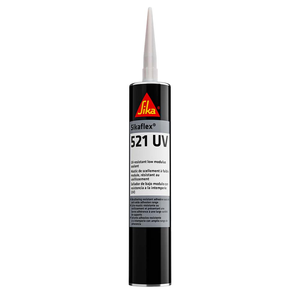 Sika Sikaflex® 521UV UV Resistant LM Polyurethane Sealant - 10.3oz(300ml) Cartridge - White - 106096