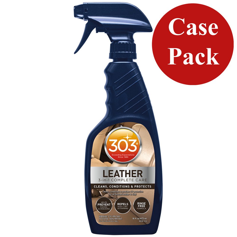 303 Automotive Leather 3-In-1 Complete Care - 16oz *Case of 6* - 30218CASE - CW79936 - Avanquil