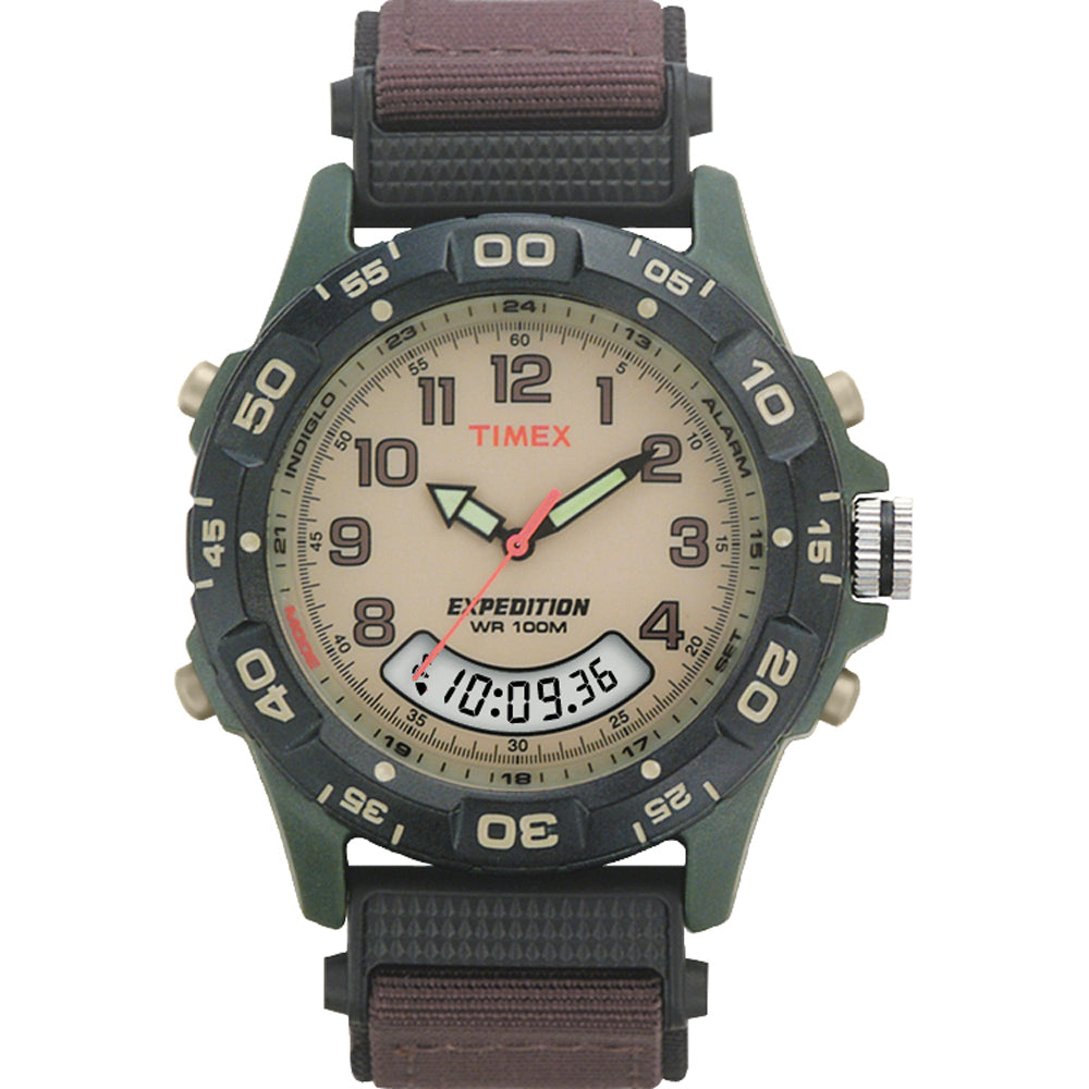 Timex Expedition Resin Combo Classic Analog Green/Black/Brown - T45181