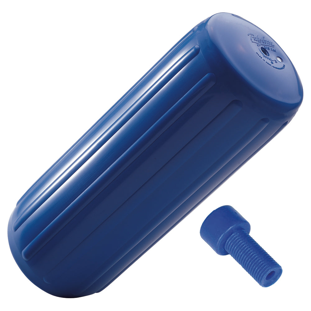 Polyform HTM-2 Hole Through Middle Fender 8.5" x 20.5" - Blue w/Air Adapter - HTM-2-BLUE