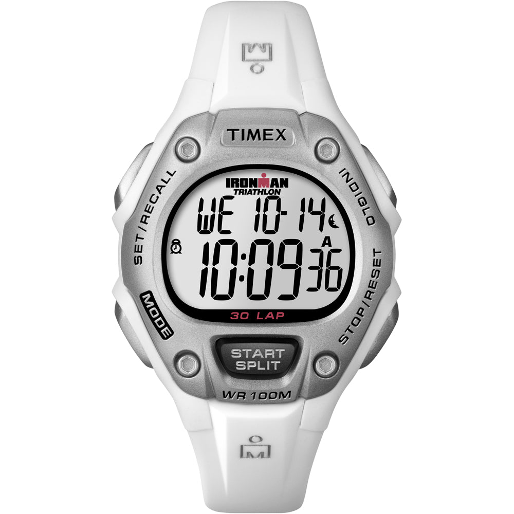 Timex IRONMAN® 30-Lap Mid-Size Watch - White - T5K515