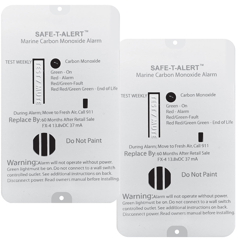 Safe-T-Alert FX-4 Carbon Monoxide Alarm - 2-Pack - FX-4MARINE2-PACK