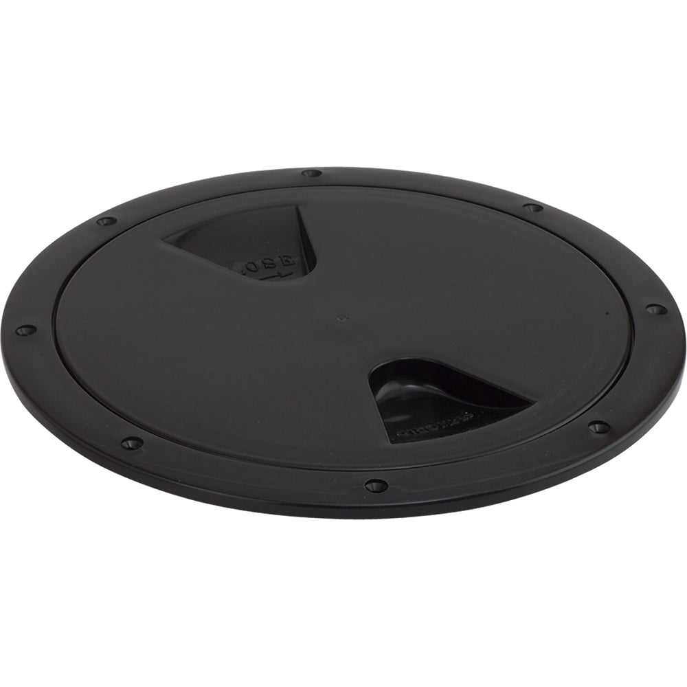 Sea-Dog Screw-Out Deck Plate - Black - 4" - 335745-1