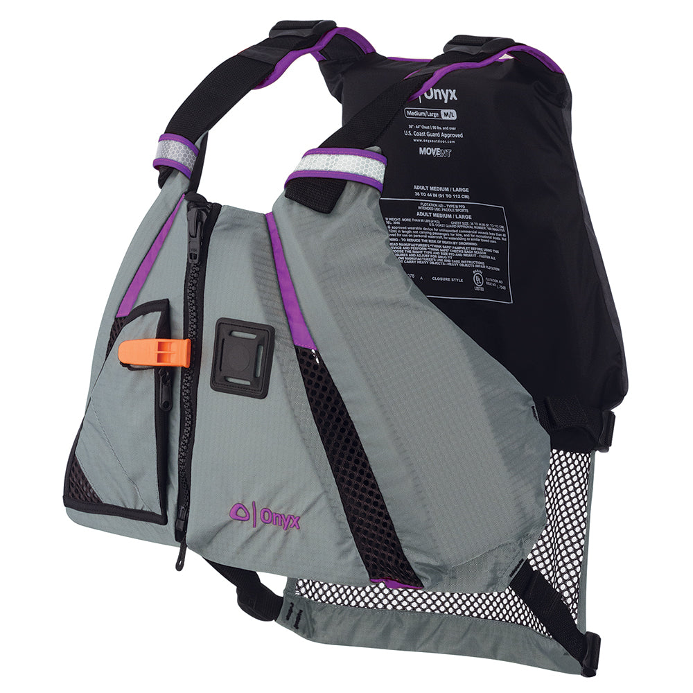 Onyx MoveVent Dynamic Paddle Sports Vest - Purple/Grey - Medium/Large - 122200-600-040-18