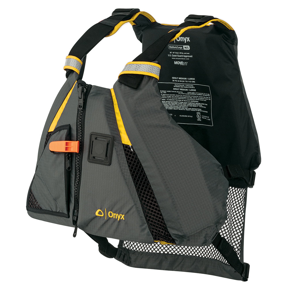 Onyx MoveVent Dynamic Paddle Sports Vest - Yellow/Grey - XS/Small - 122200-300-020-18