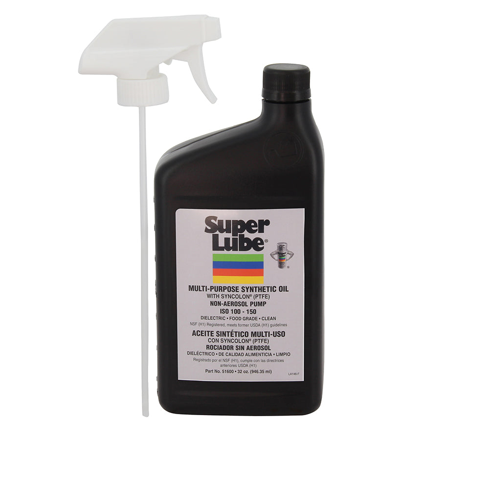 Super Lube Food Grade Synthetic Oil - 1qt Trigger Sprayer - 51600