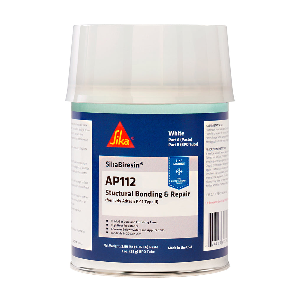 Sika SikaBiresin® AP112 + BPO Cream Hardener - White - Quart - 611395