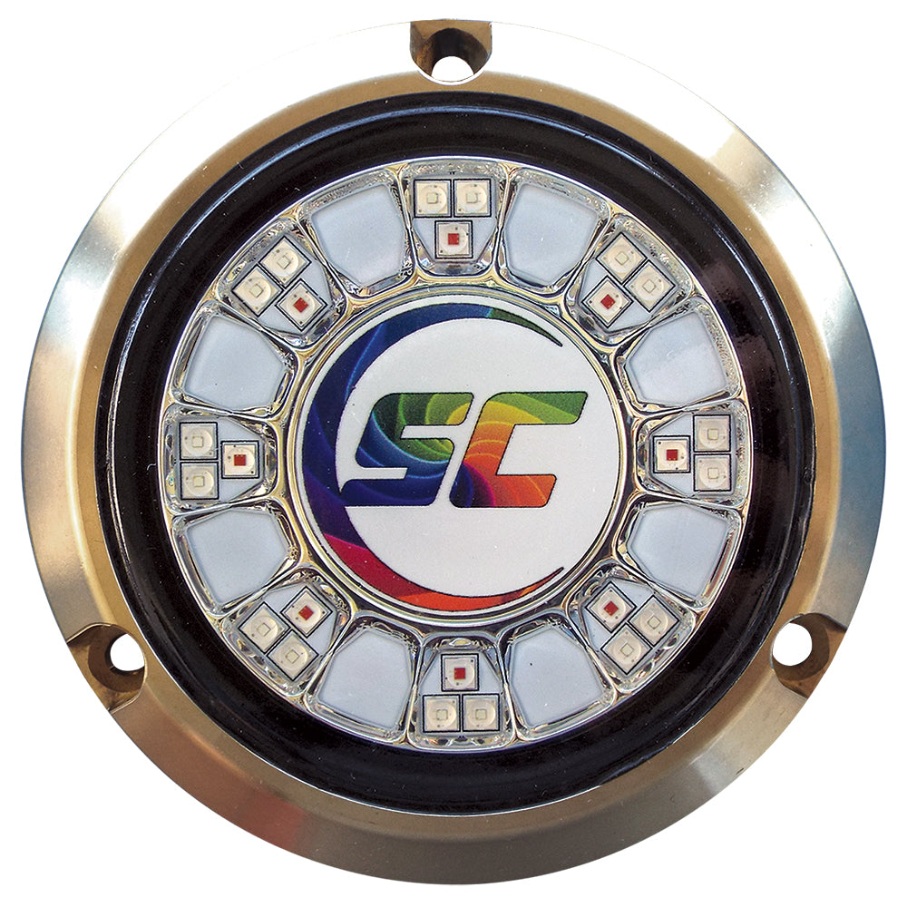 Shadow-Caster SCR-24 Bronze Underwater Light - 24 LEDs - Full Color Changing - SCR-24-CC-BZ-10