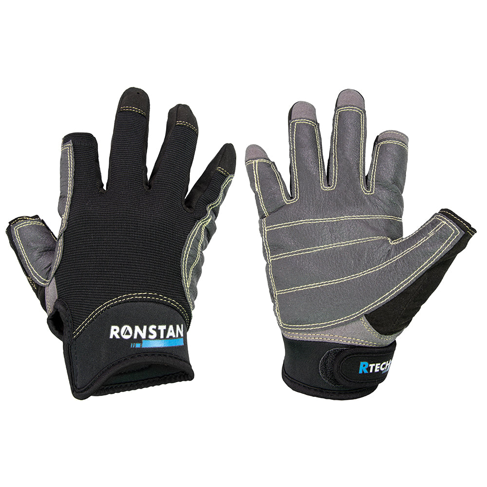 Ronstan Sticky Race Gloves - 3-Finger - Black - L - CL740L
