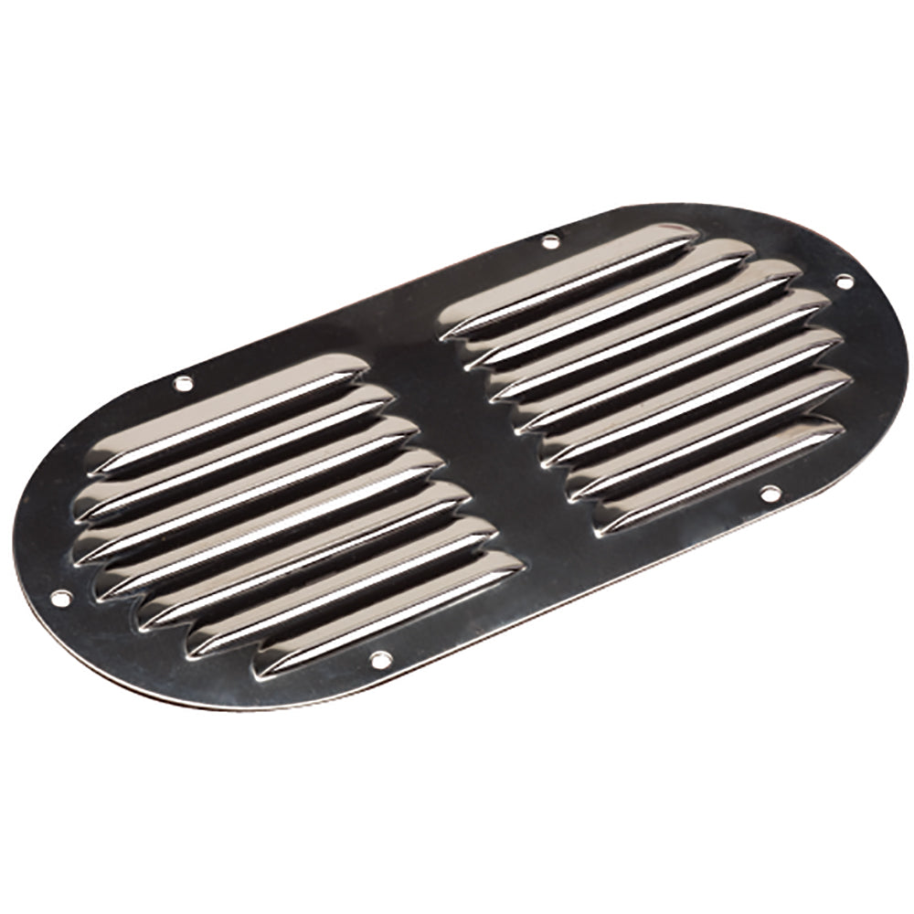 Sea-Dog Stainless Steel Louvered Vent - Oval - 9-1/8" x 4-5/8" - 331405-1