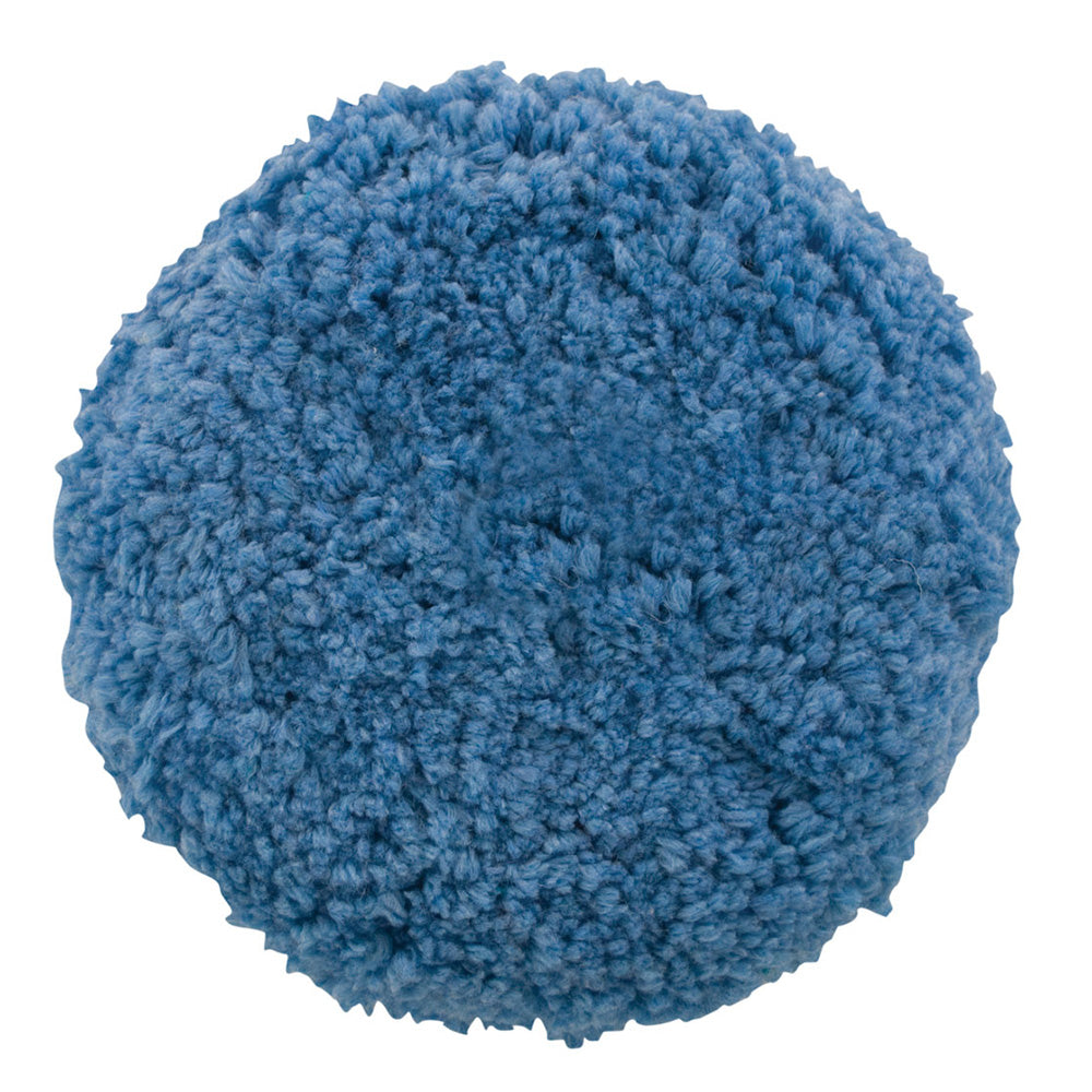 Presta Blue Blended Wool Double Sided Quick Connect Polishing Pad - 890086WDP
