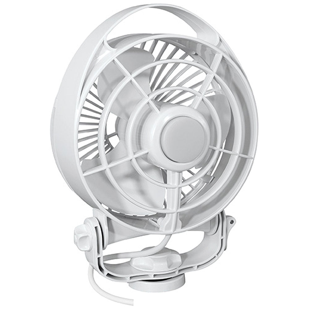 SEEKR by Caframo Maestro 12V 3-Speed 6" Marine Fan w/LED Light - White - 7482CAWBX