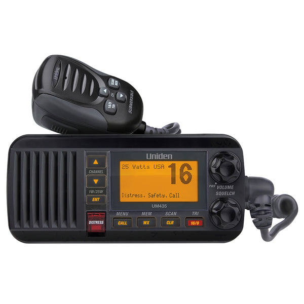 Uniden UM435 Fixed Mount VHF Radio Black UM435BK Avanquil