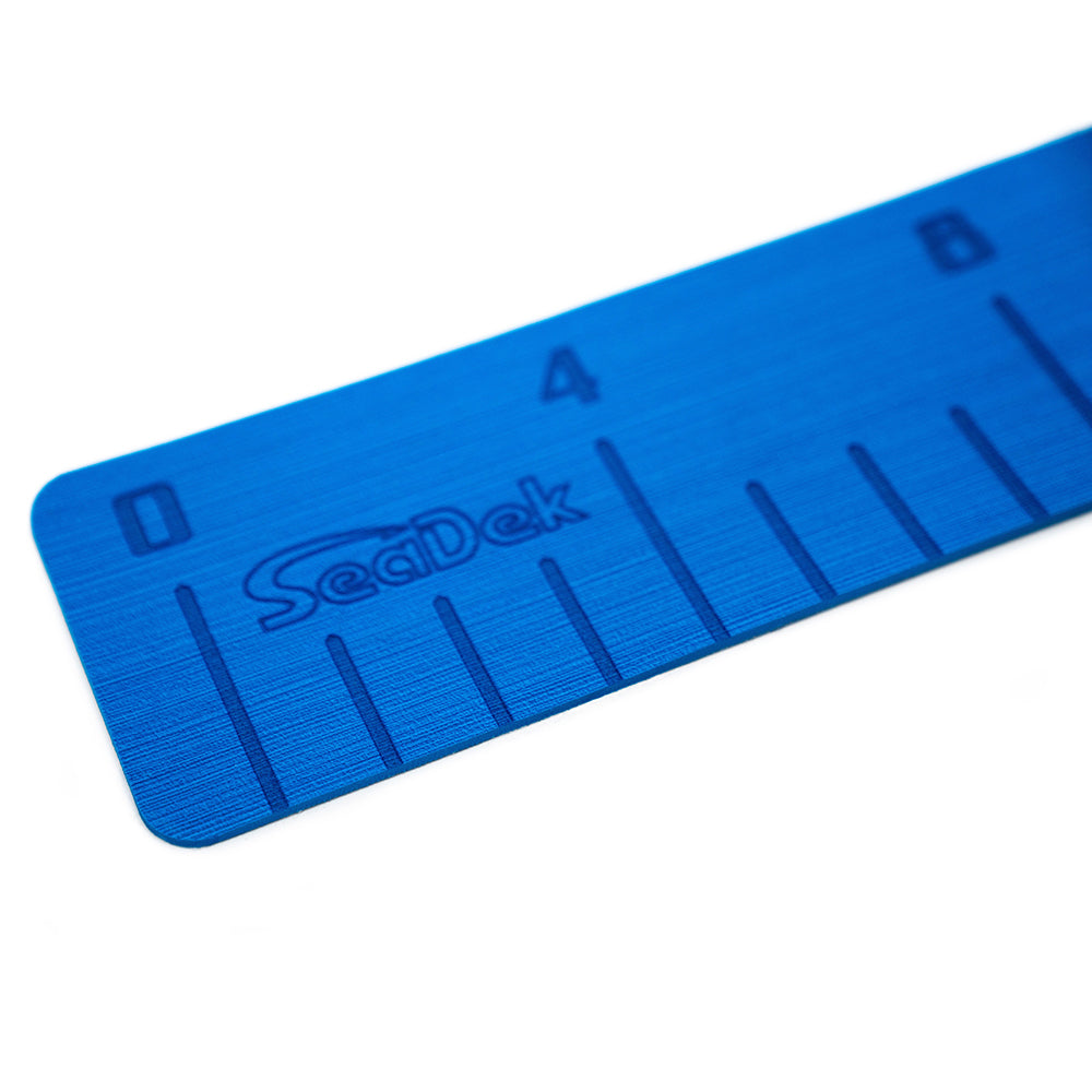 SeaDek 4" x 36" 3mm Fish Ruler w/Laser SD Logo - Bimini Blue - 22135-80129