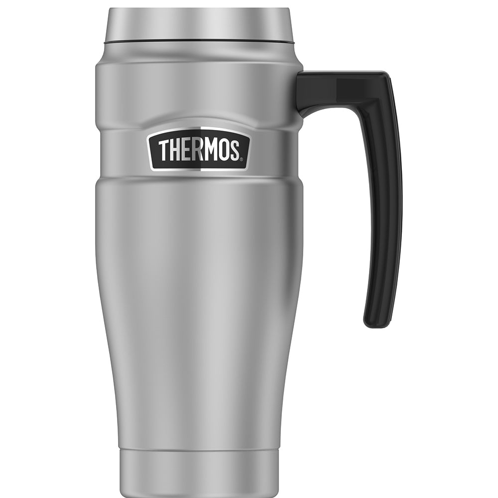 Thermos 16oz Stainless Steel Travel Mug - Matte Steel - 7 Hours Hot/18 Hours Cold - SK1000MSTRI4