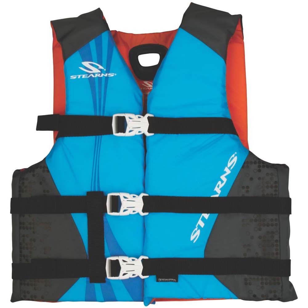 Stearns Antimicrobial Nylon Vest Life Jacket - 30-50lbs - Blue - 2000036885