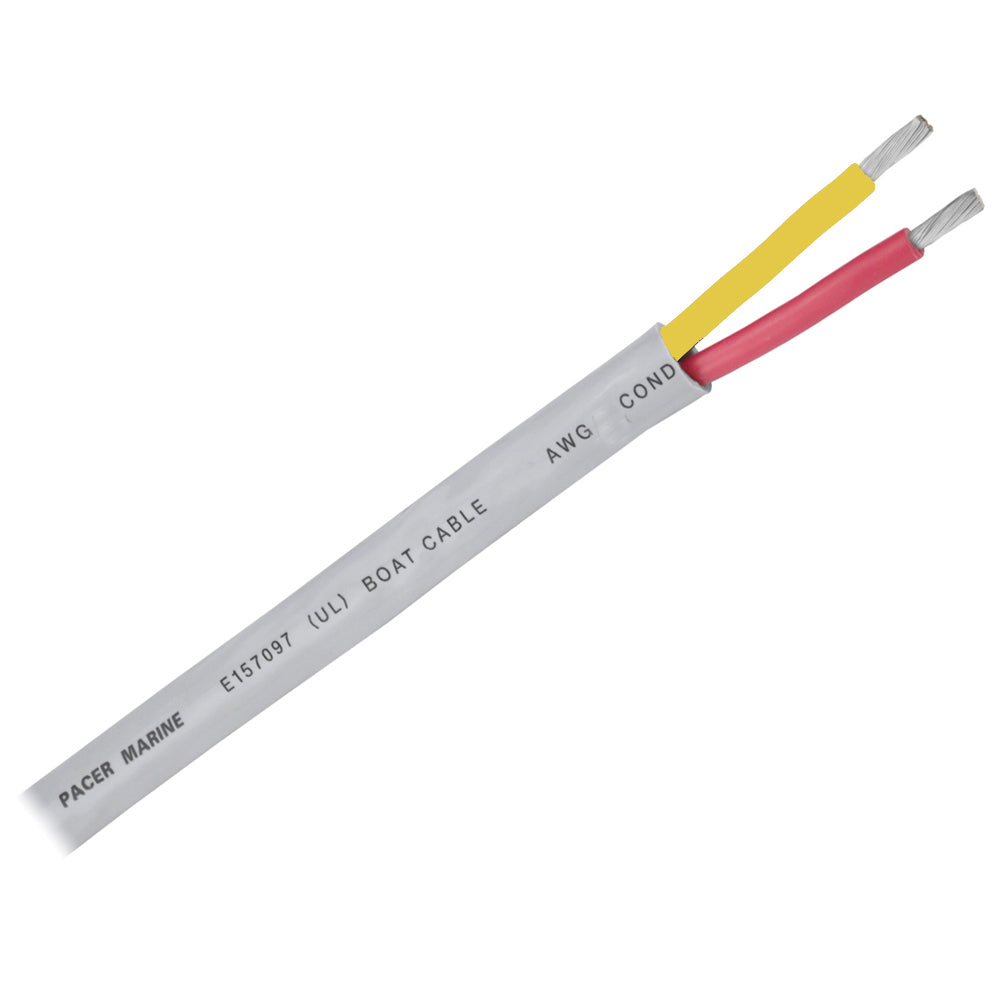 Pacer 12/2 AWG Round Safety Duplex Cable - Red/Yellow - Sold By The Foot - W12/2RYW-FT