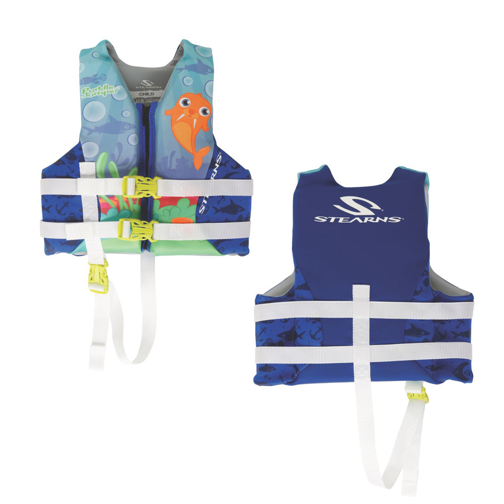 Puddle Jumper Child Hydroprene™ Life Vest - Blue Walrus - 30-50lbs - 2000037923