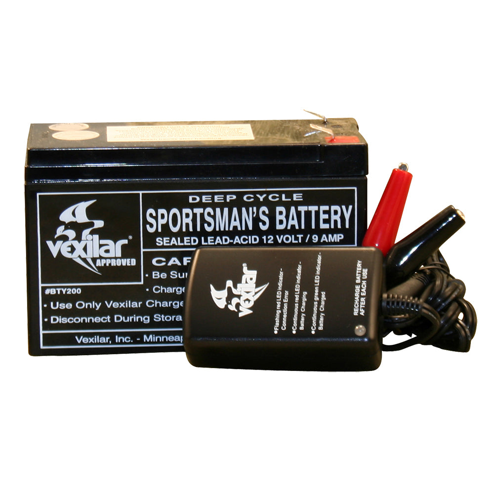 Vexilar Battery & Charger - V-120