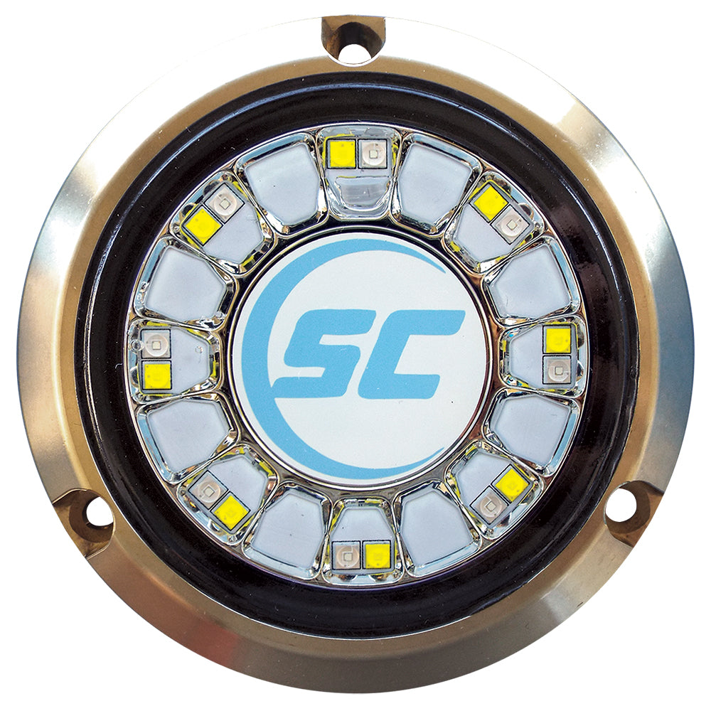 Shadow-Caster Blue/White Color Changing Underwater Light - 16 LEDs - Bronze - SCR-16-BW-BZ-10