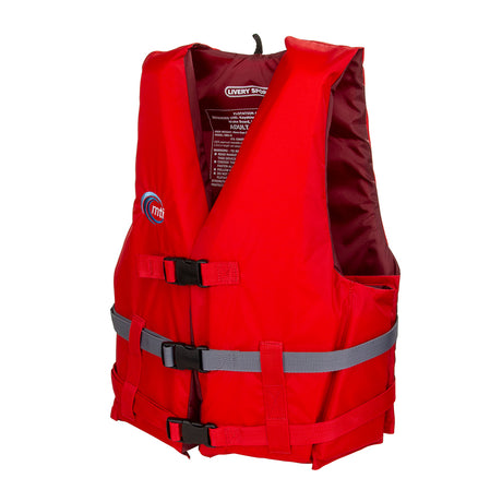 MTI Livery Sport Life Jacket - Red/Dark Gray - X-Small/Small - MV701D-XS/S-830