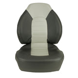 Springfield Fish Pro Mid Back Folding Seat - Charcoal/Grey - 1041733