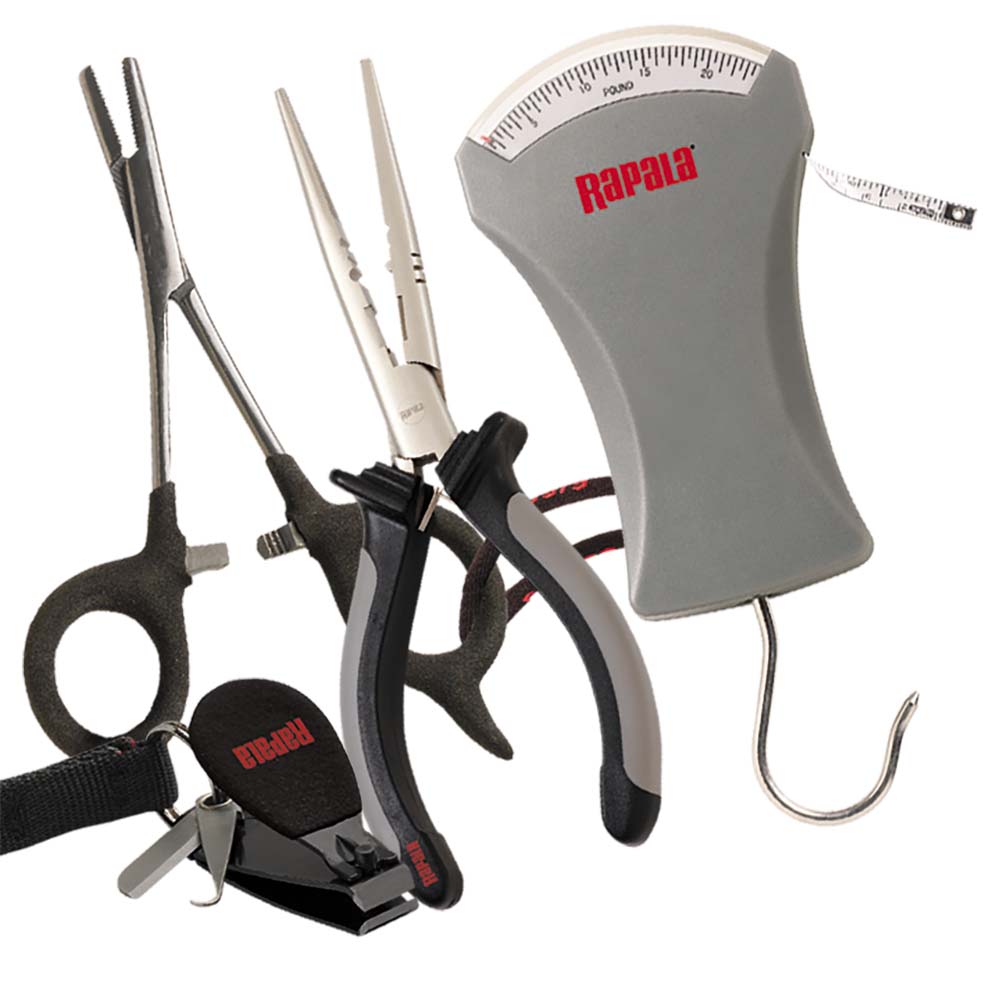 Rapala Combo Pack - Pliers, Forceps, Scale & Clipper - RTC-6PFSC