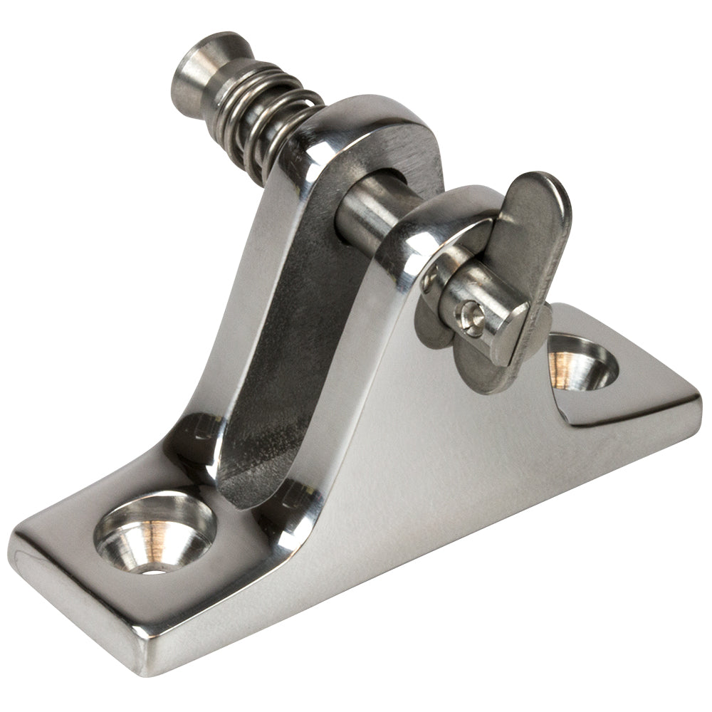 Sea-Dog Stainless Steel Angle Base Deck Hinge - Removable Pin - 270235-1