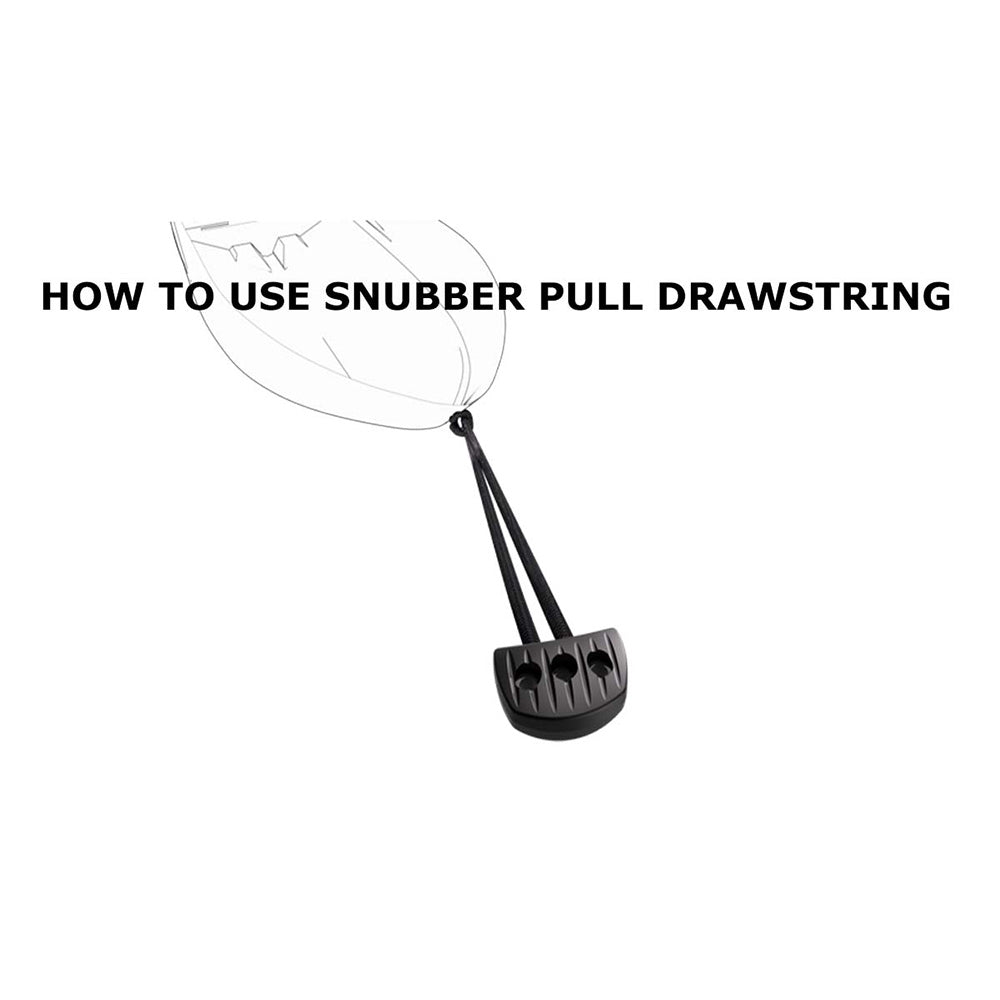 Snubber - Black Snubber Pull With Rope - Tar Black - S61390