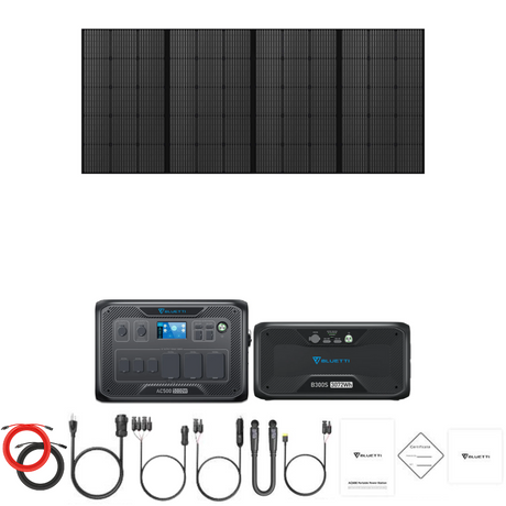 Bluetti AC500 Inverter Module + B300S Batteries + Solar Panels Complete Solar Generator Kit