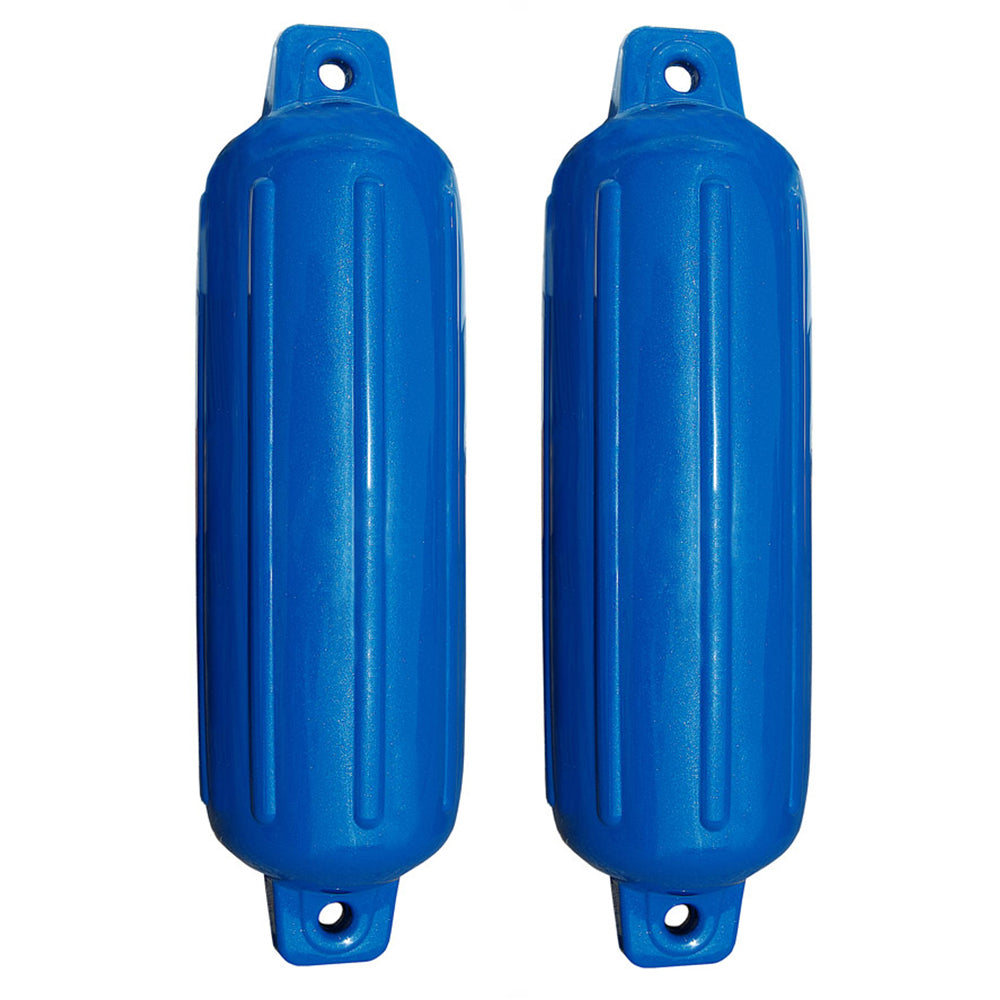 Taylor Made Blue Boat Gard Fender - 5" w/No Rope - Twin Pack - 5431152P