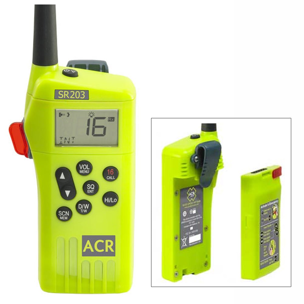 ACR SR203 GMDSS Survival Radio w/Replaceable Lithium Battery - 2827 - CW45533 - Avanquil
