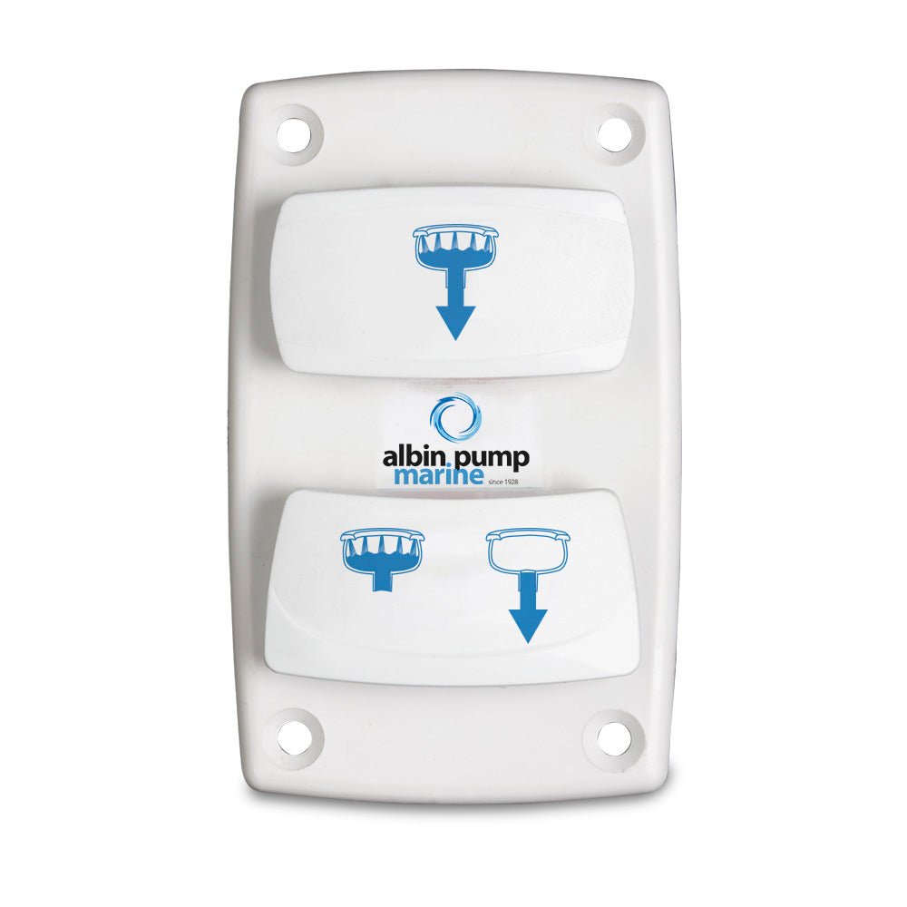 Albin Pump Marine Control Silent Electric Toilet Rocker Switch - 07-66-025 - CW73568 - Avanquil