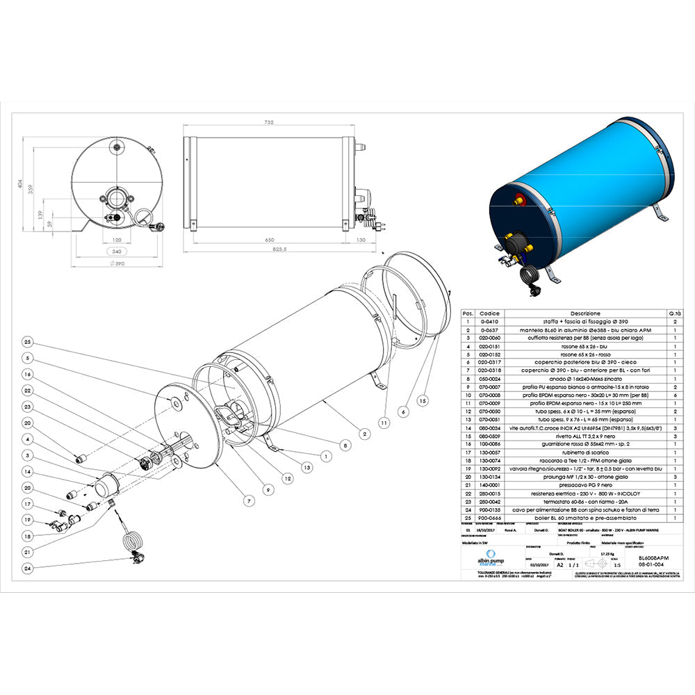 Albin Pump Marine Premium Water Heater 16G - 120V - 46600 - CW73625 - Avanquil