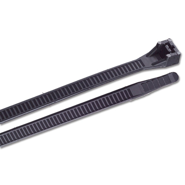 Ancor 15" UV Black Heavy Duty Cable Zip Ties - 25 Pack - 199259 - CW55414 - Avanquil