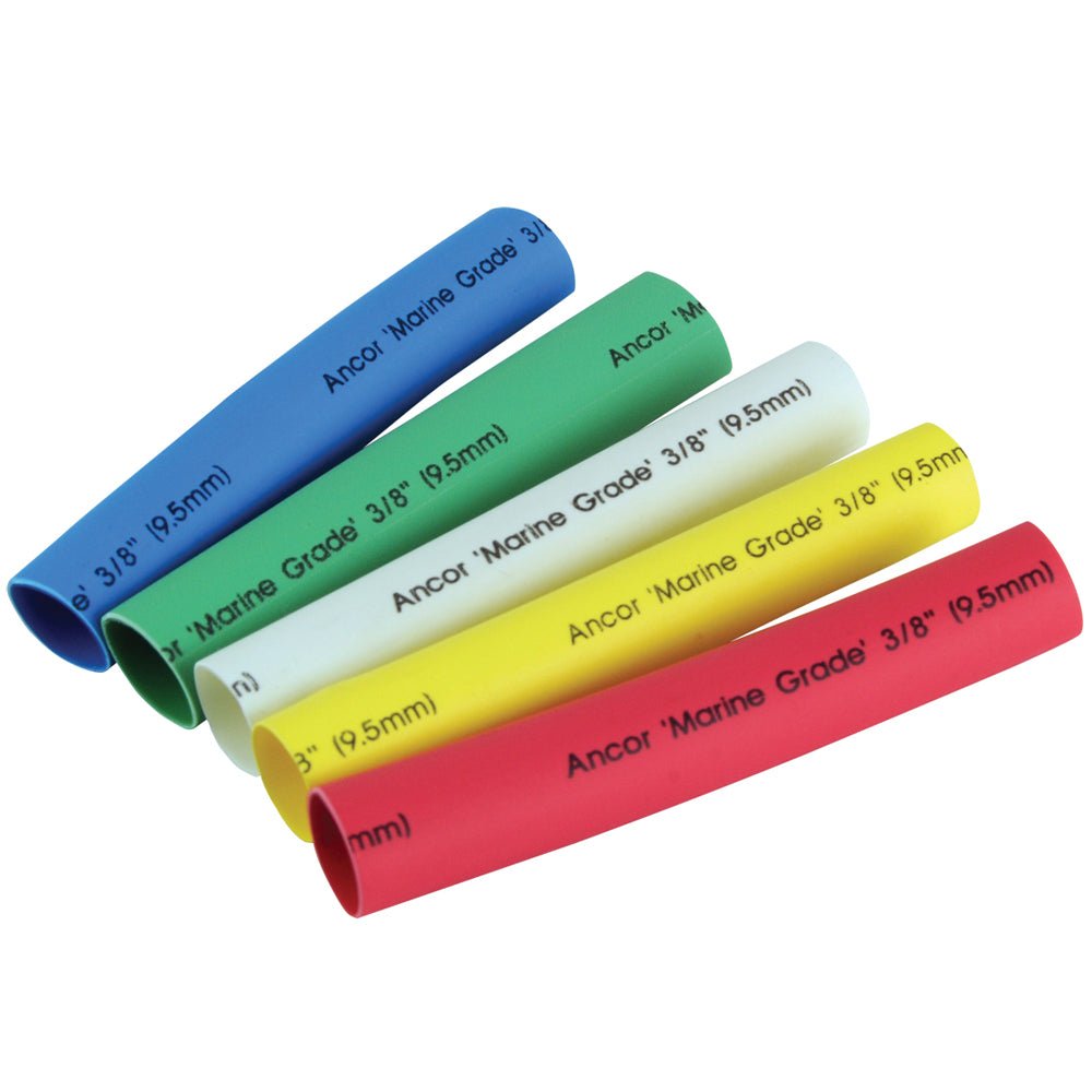 Ancor Adhesive Lined Heat Shrink Tubing - 5-Pack, 3", 12 to 8 AWG, Assorted Colors - 304503 - CW58829 - Avanquil