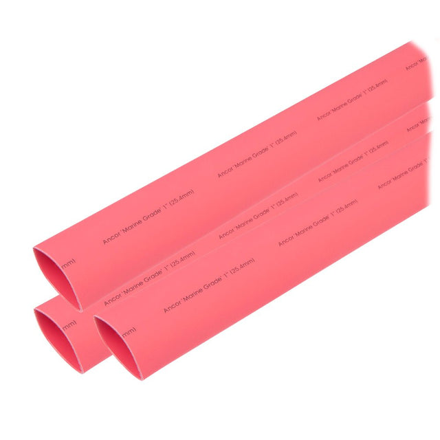 Ancor Heat Shrink Tubing 1" x 3" - Red - 3 Pieces - 307603 - CW75541 - Avanquil