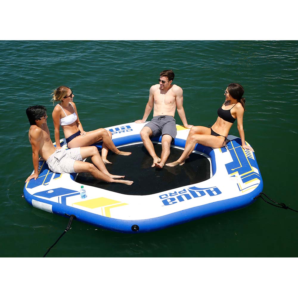 Aqua Leisure 10' Hexagonal Inflatable Island w/Mesh Center - APR20922 - CW90474 - Avanquil
