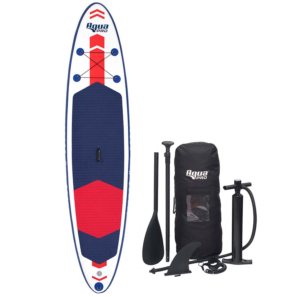 Aqua Leisure 11' Inflatable Stand-Up Paddleboard Drop Stitch w/Oversized Backpack f/Board & Accessories - APR20927 - CW90473 - Avanquil