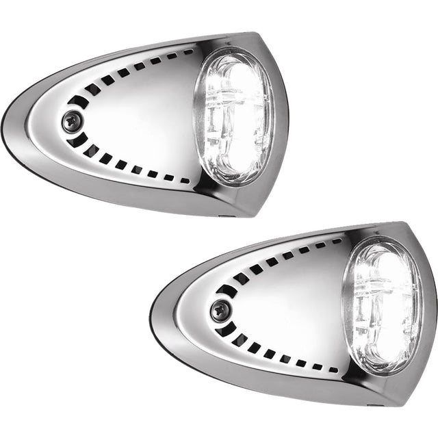 Attwood LED Docking Lights - Stainless Steel - White LED - Pair - 6522SS7 - CW69880 - Avanquil