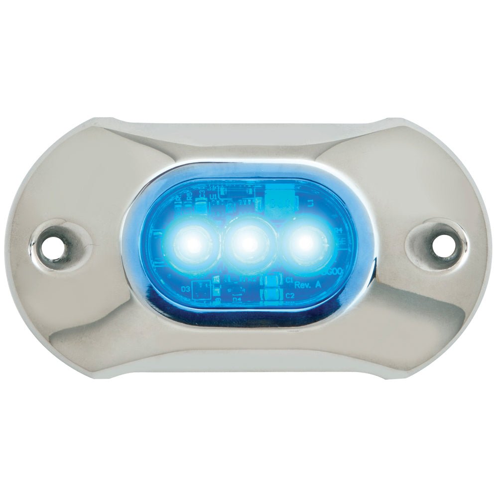Attwood Light Armor Underwater LED Light - 3 LEDs - Blue - 65UW03B-7 - CW54555 - Avanquil