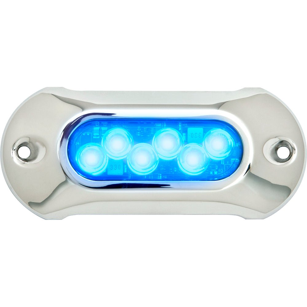 Attwood Light Armor Underwater LED Light - 6 LEDs - Blue - 65UW06B-7 - CW54558 - Avanquil