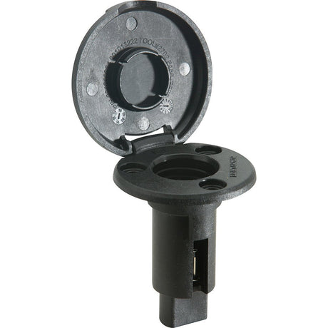 Attwood LightArmor Plug-In Base - 2 Pin - Black - Round - 910R2PB-7 - CW69525 - Avanquil