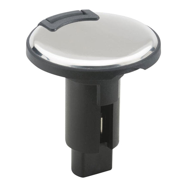 Attwood LightArmor Plug-In Base - 3 Pin - Stainless Steel - Round - 910R3PSB-7 - CW69528 - Avanquil
