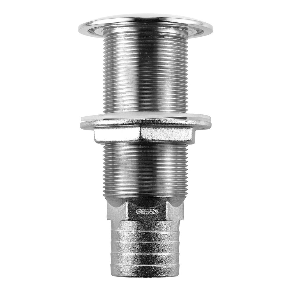 Attwood Stainless Steel Scupper Valve Barbed - 1-1/2" Hose Size - 66553-3 - CW98094 - Avanquil