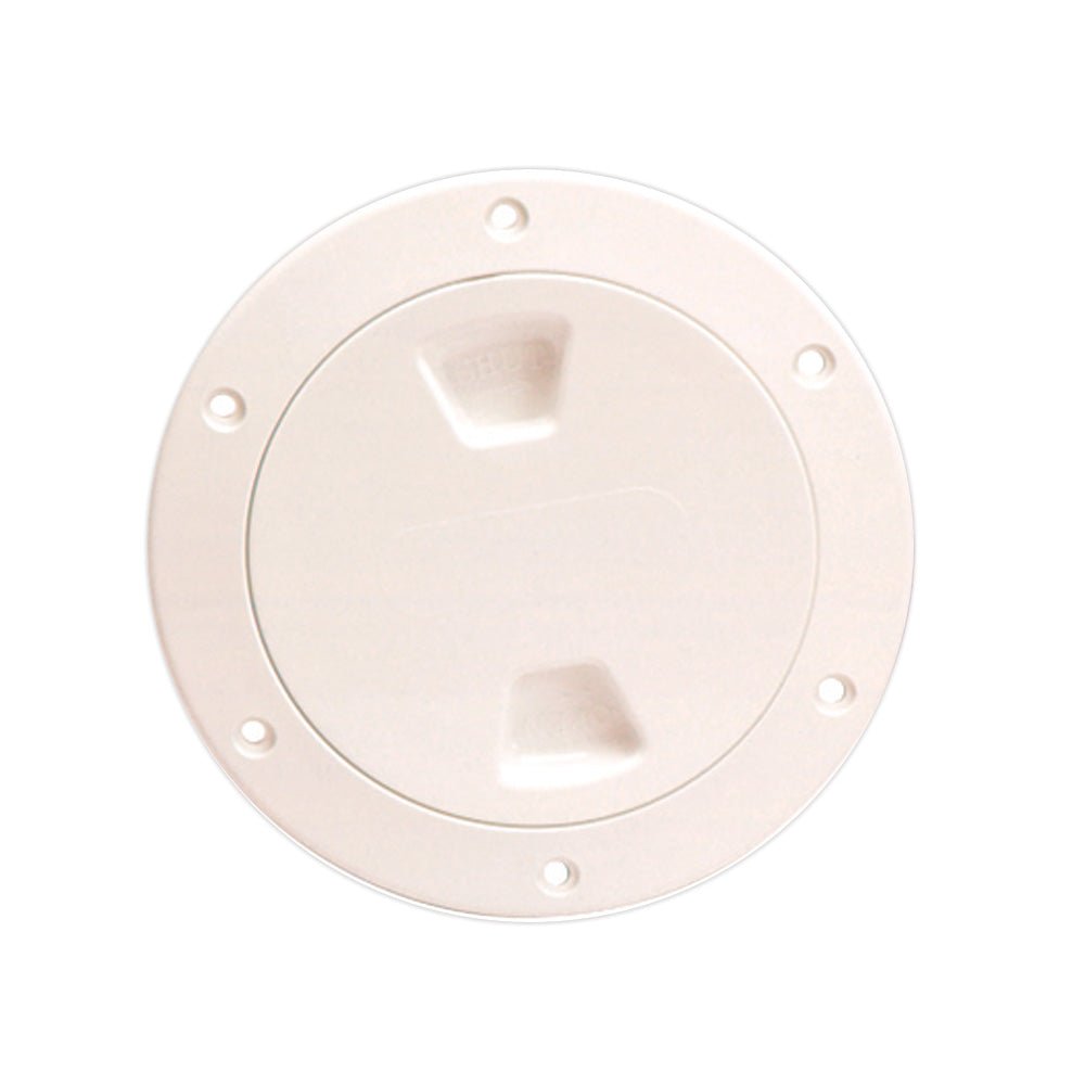 Beckson 4" Smooth Center Screw-Out Deck Plate - Beige - DP40-N - CW46416 - Avanquil
